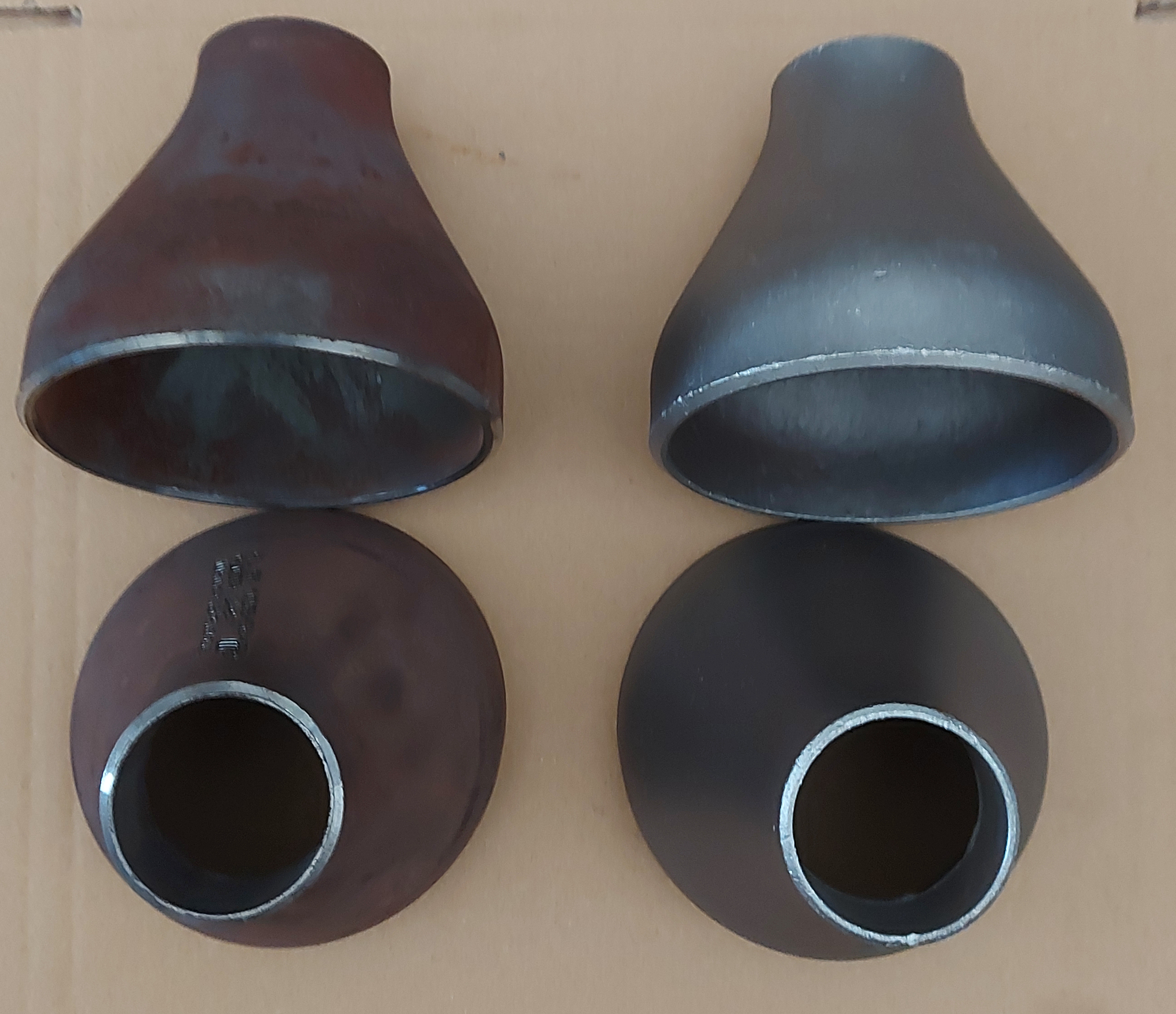 Shot blasting of steel and cast iron fittings